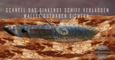 Cloud Token , das sinkende Schiff