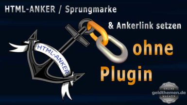 HTML-Anker, Ankerlink ohne Plugin