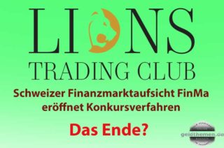 Lions Trading Club - Konkursverfahren durch Schweizer FINMA eröffnet