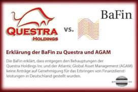 Questra-AGAM kein BaFin Antrag